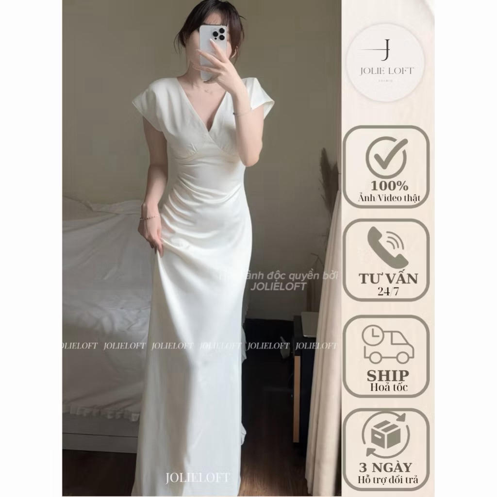 Váy lụa Jolie loft