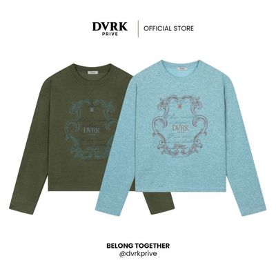 Áo Tay Dài Nam Nữ Form Boxy DVRK Privé Ornate Frame Vải Dệt Kim Mỏng Cao Cấp Local Brand Unisex