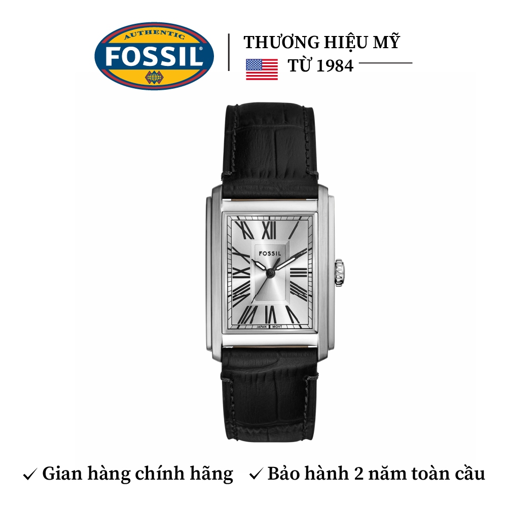 Đồng Hồ Nam Fossil Carraway FS6078 Chính Hãng Dây Da Thật Mặt Chữ nhật 30MM Sang Trọng Chống Nước 5ATM | BigBuy360 - bigbuy360.vn
