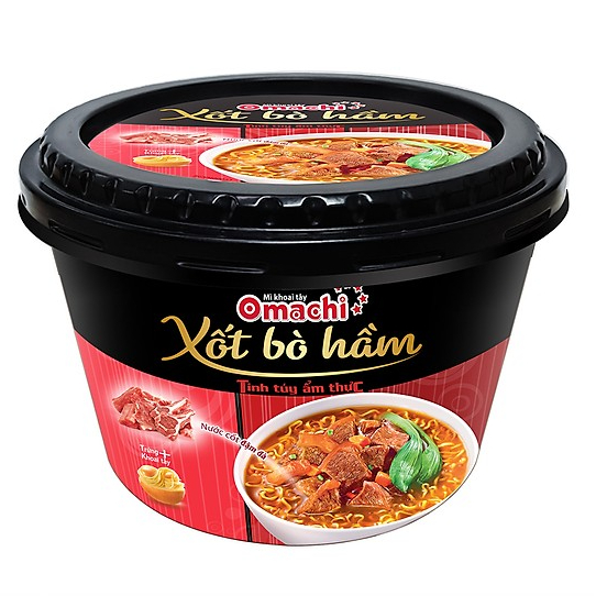 10 Hộp Mì Omachi xốt bò hầm 93g