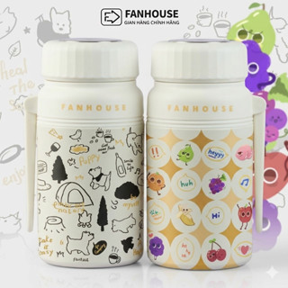 Bình nước giữ nhiệt Boony 1000ml inox 316 cao cấp Fan House bình giữ nhiệt 24h, tặng lõi lọc trà