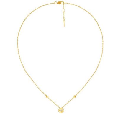 PRIMA Vòng Cổ Kim Cương - Vàng 9K - Cỏ 4 Lá - Lucky Flower - 991N0544
