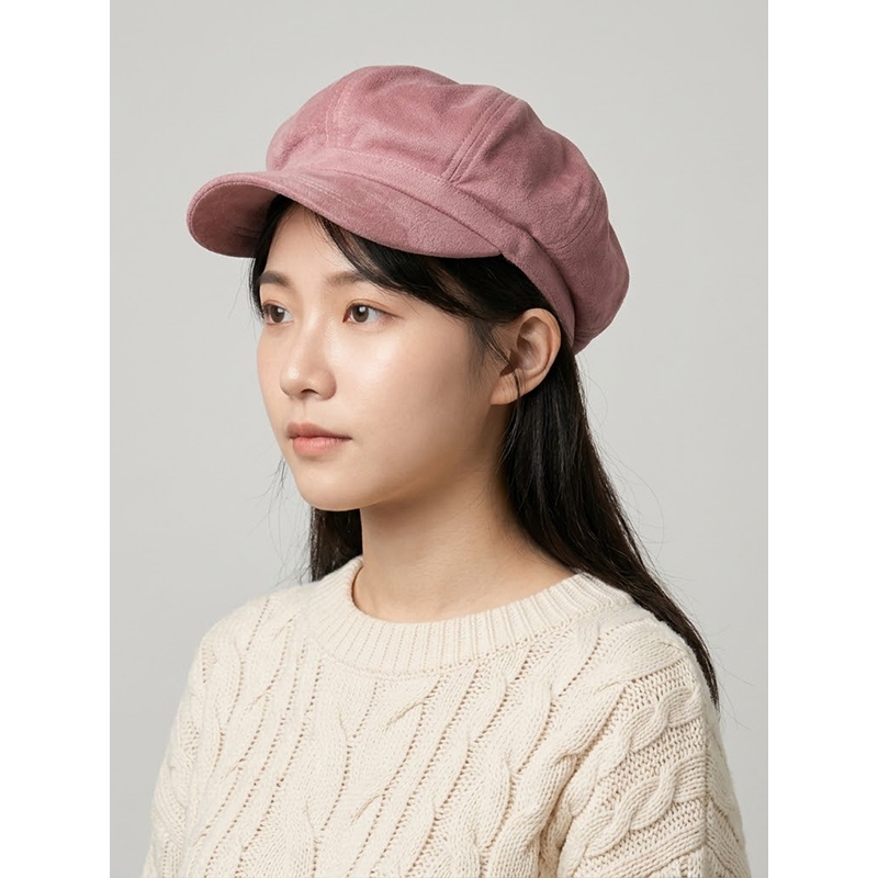 Mũ Nón Lovetoxic Beret Newsboy Suede Retro Cap