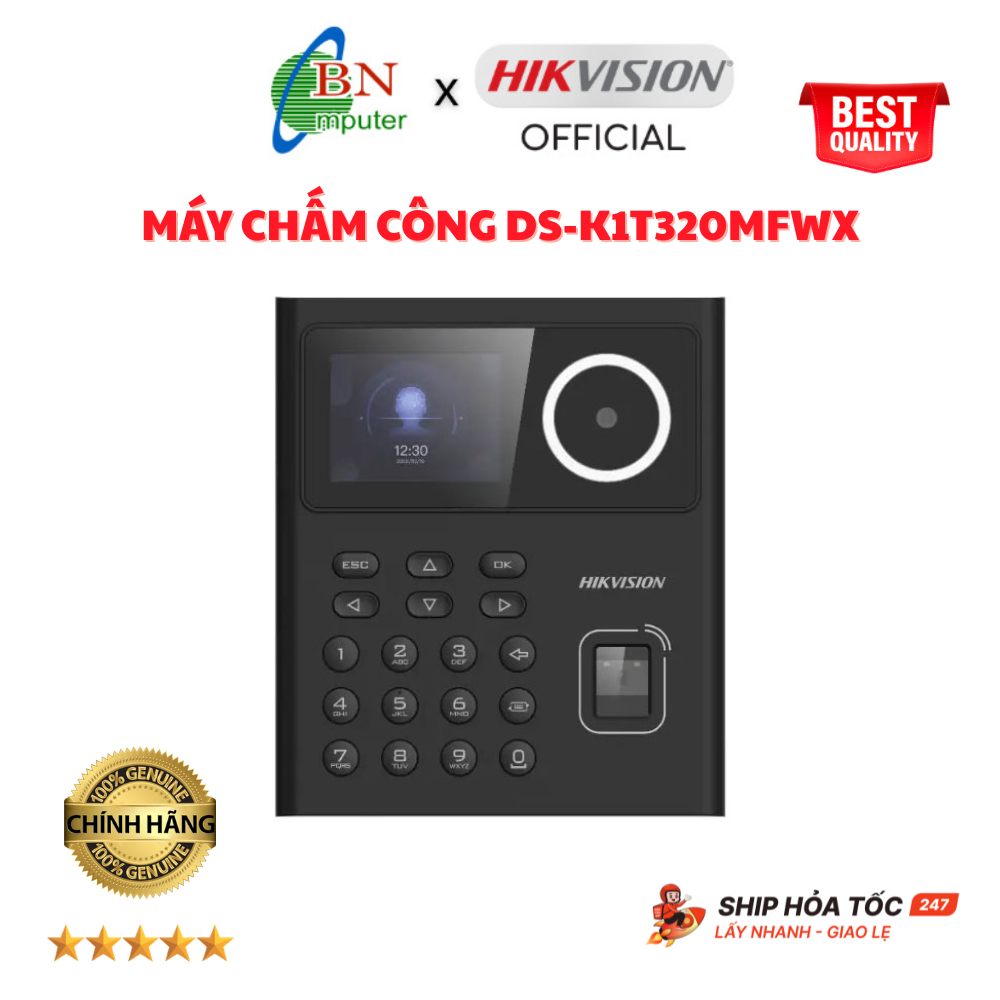 Máy chấm công DS-K1T320MFWX mã mới SH-K1T9320MFWX