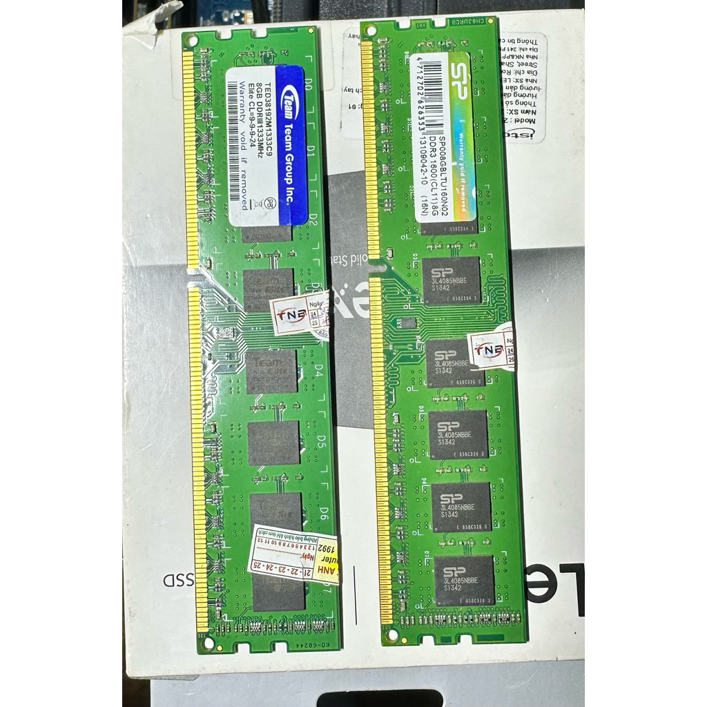 Ram PC 8GB DDR3 bus 1600, 1333 MHz  PC3 bóc máy đẹp