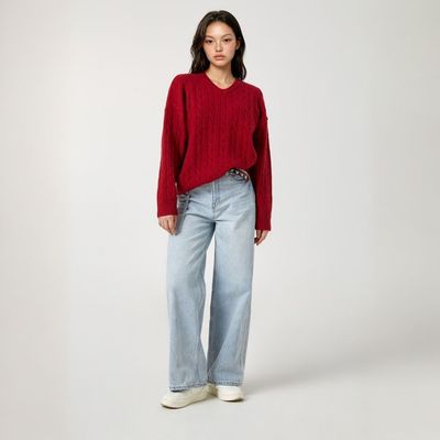 Quần Jeans WHO.A.U Vintage Washing Wide Denim(F)_WHTJG2313F