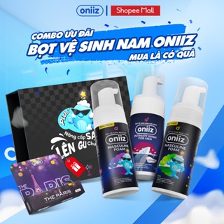 Combo ưu đãi Bọt vệ sinh nam giới Oniiz, Dung dịch vệ sinh Masculine Foam - Tặng nước hoa cao cấp