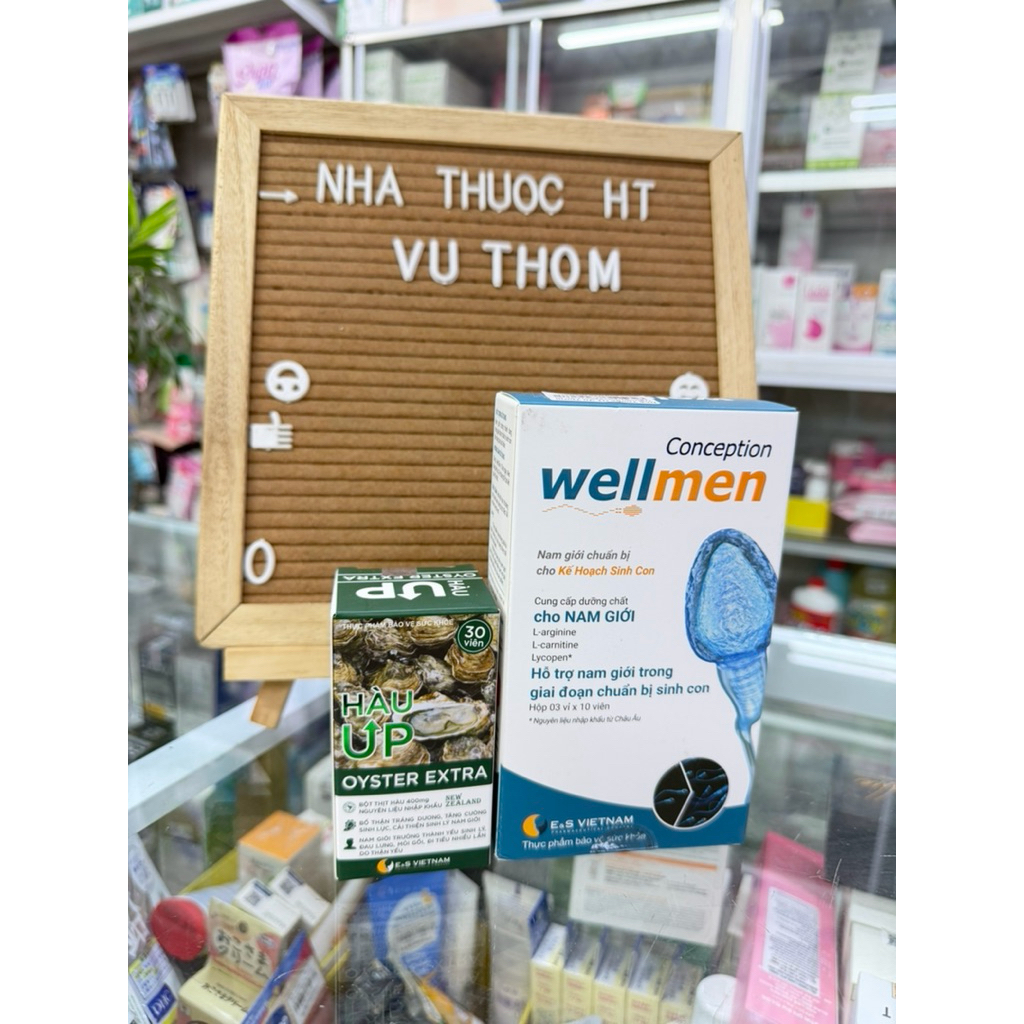 Sét Combo 1 lọ Hàu Up và 1 Wellmen hộp 30viên