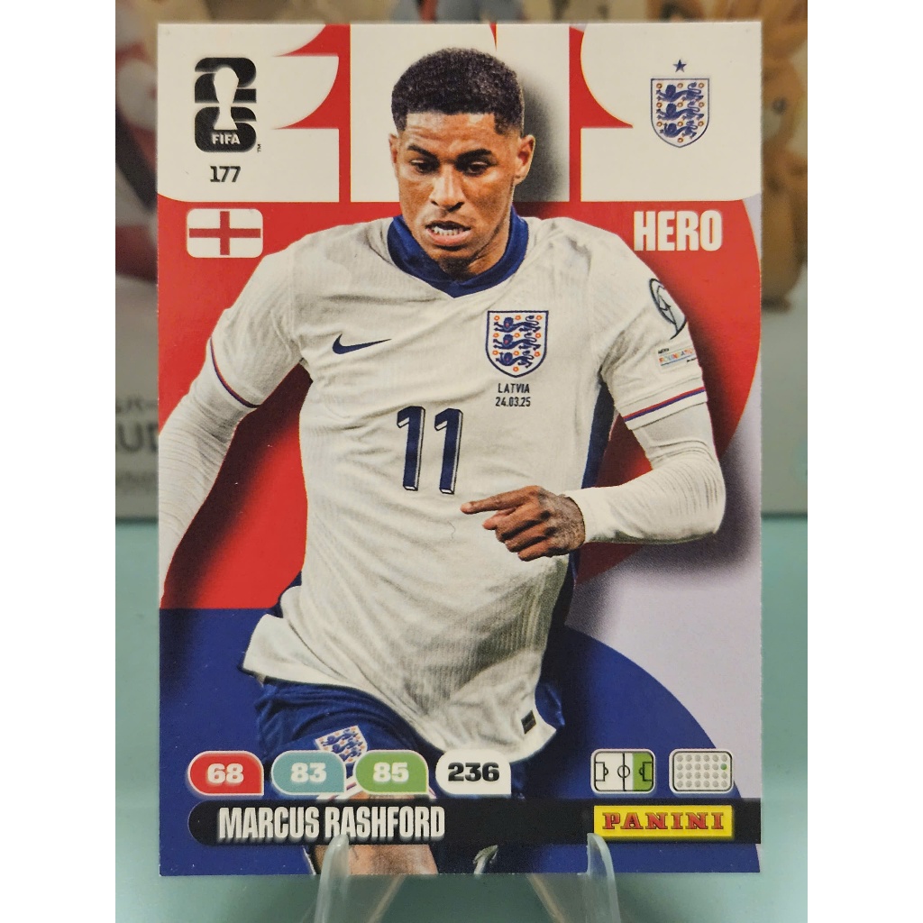 Thẻ Marcus Rashford Panini World Cup 2026 (England) (Anh)