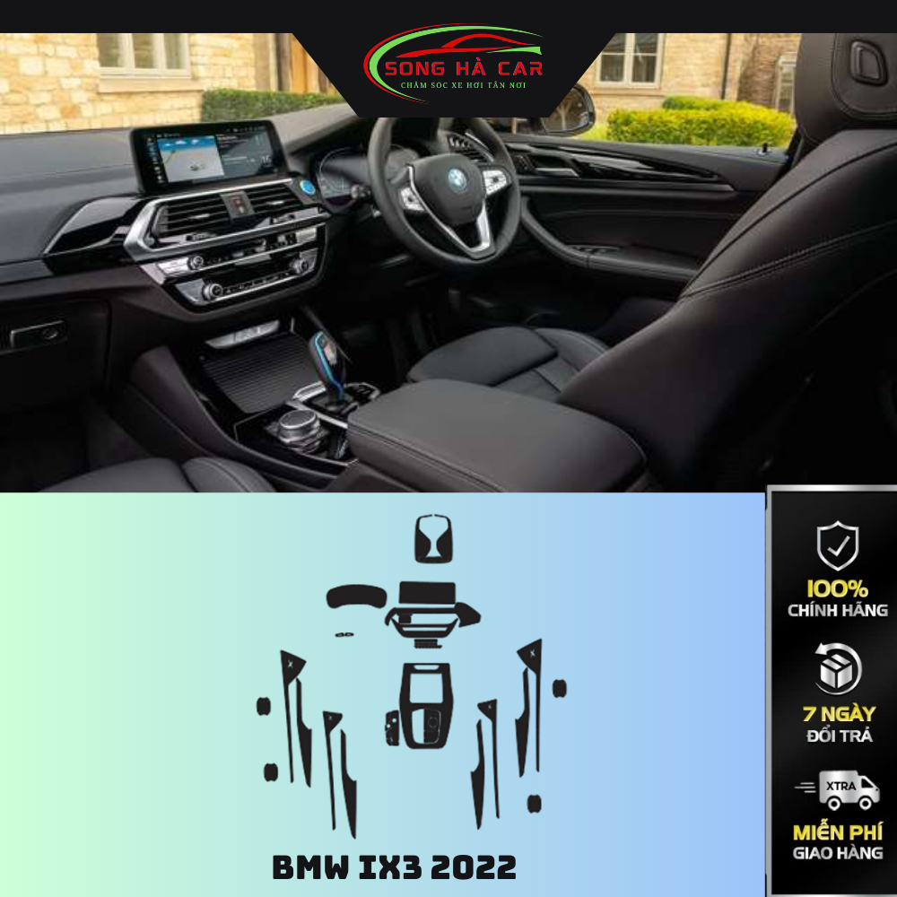 BMW IX3 2022: Dán PPF bảo vệ nội thất, chống xước và luôn bóng đẹp