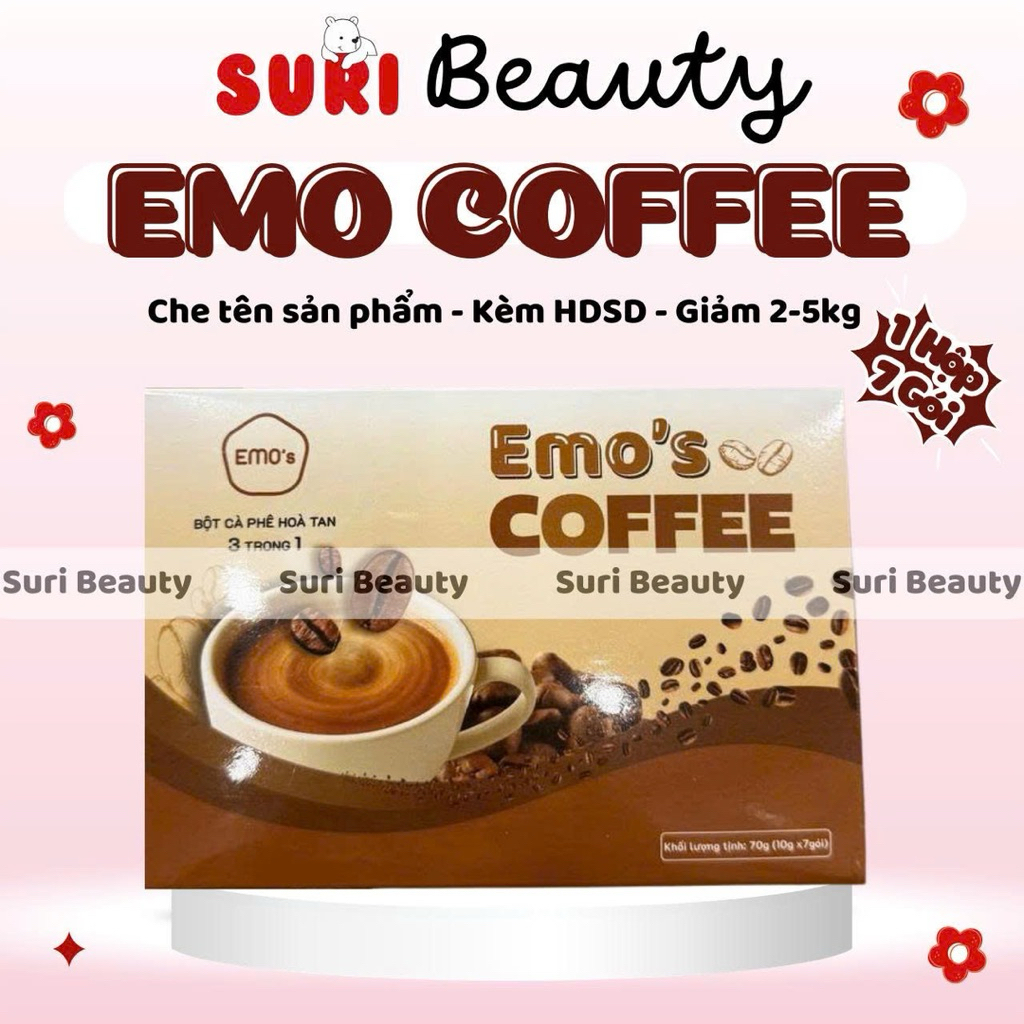 (MẪU MỚI) BỘT CÀ PHÊ GIẢM CÂN EMO COFFEE/ HÀNG CHÍNH HÃNG