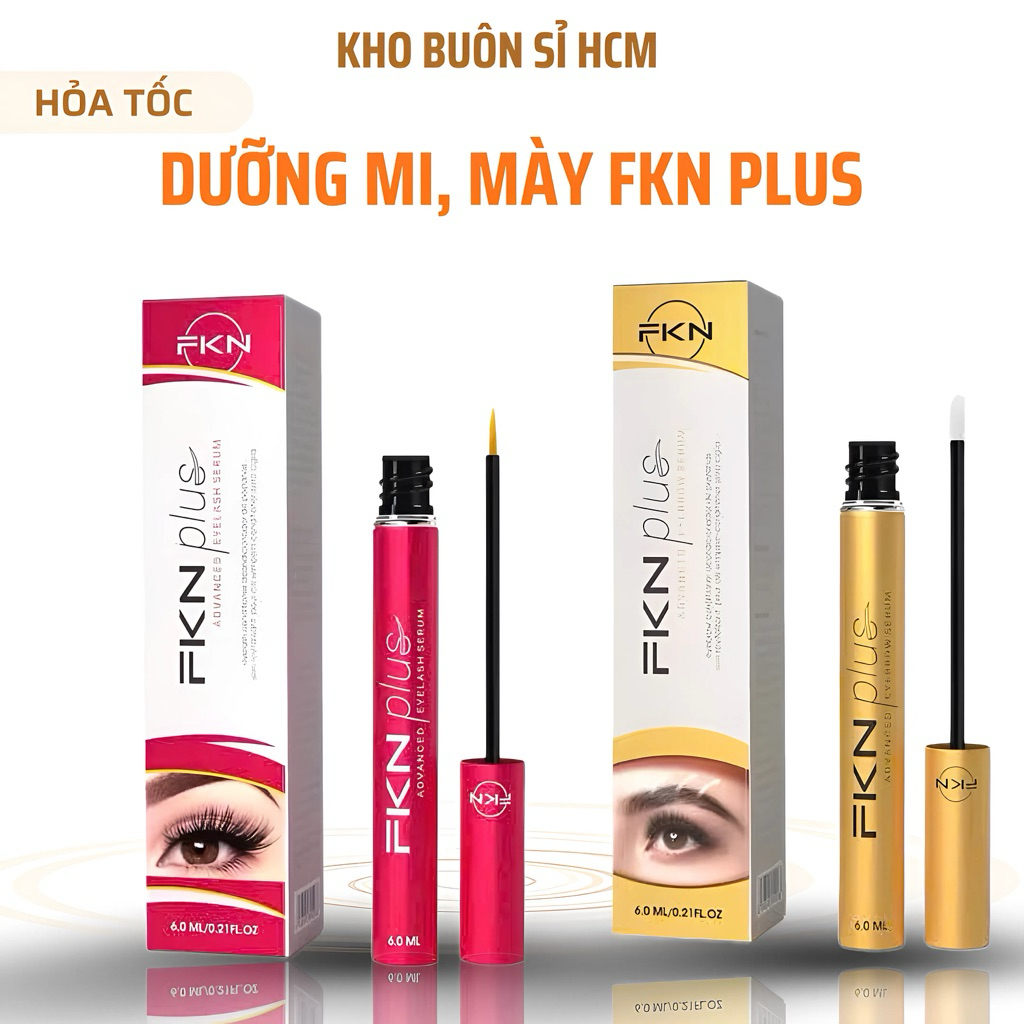 Combo Dưỡng Mi FKN PLus, mày fkn Mẫu mới , Giúp Mi Mày Đẹp Nhanh Trông Thấy