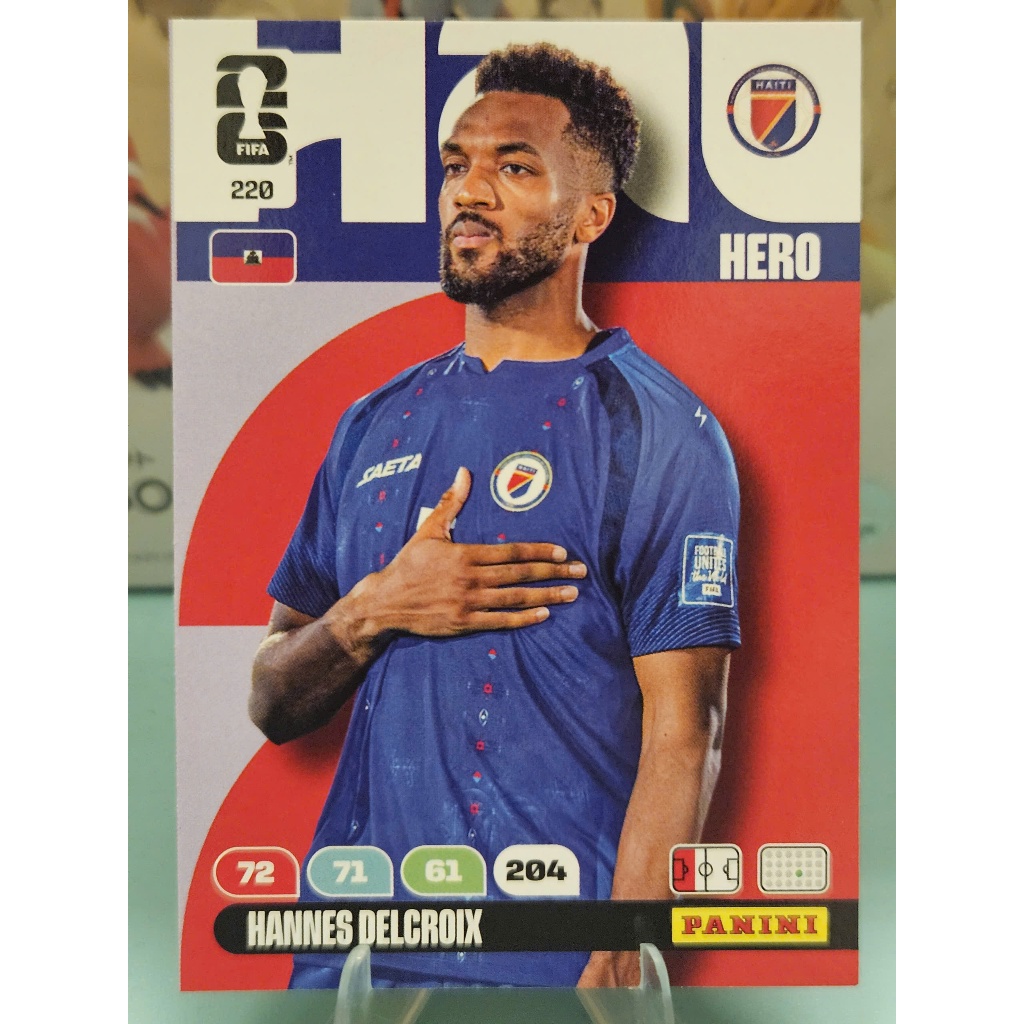 Thẻ Hannes Delcroix Panini World Cup 2026 (Haiti)