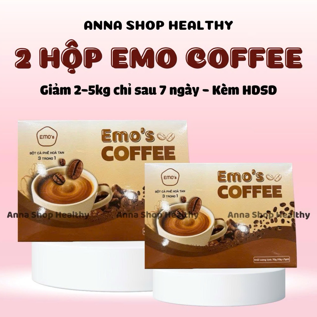 (CHÍNH HÃNG) Combo 2 Hộp Cà Phê Emo Giảm Cân Thơm Ngon/ EmoSLim