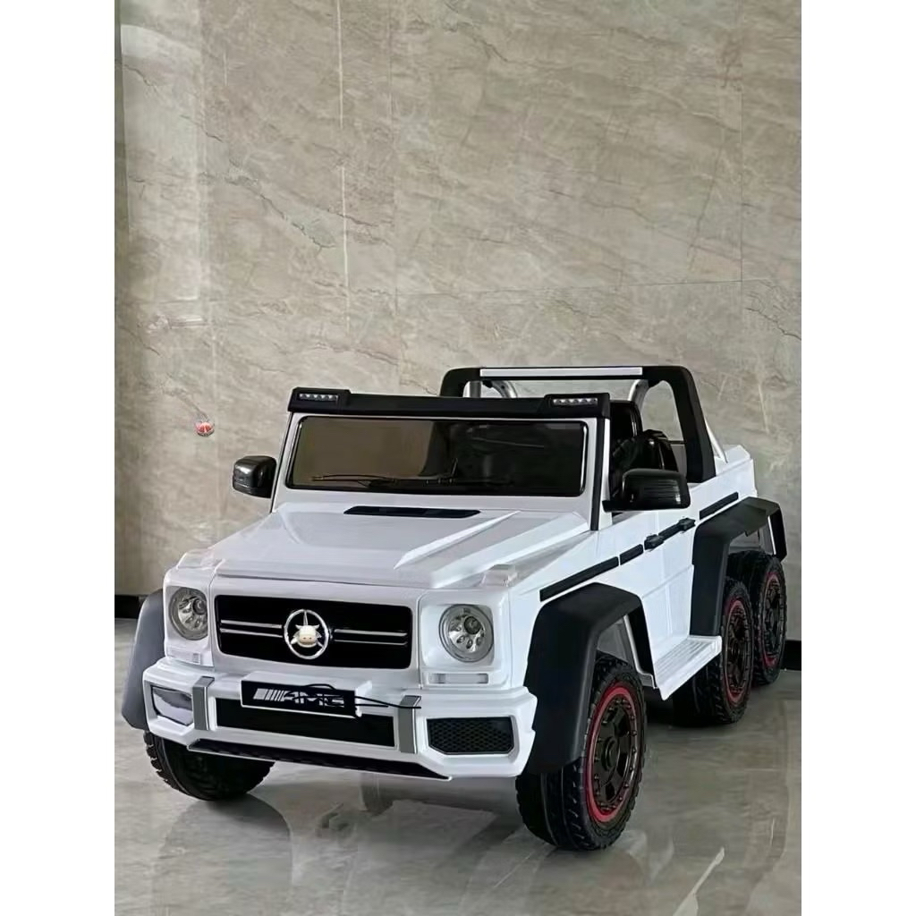 Xe ô tô điện trẻ em G63 6 bánh WF189 có điều khiển từ xa, 4 động cơ, tải 100kg, Xe điện 2 chỗ cho bé
