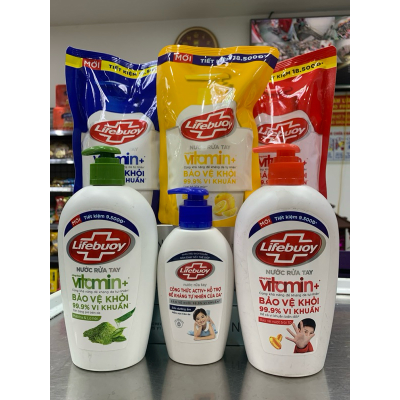 Chai nước rửa tay lifebuoy 450g