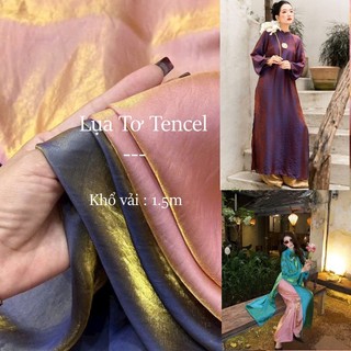 [Vải MM] (319) (Giá 0.55m) Vải Lụa Tơ Tencel Đa Sắc Cao Cấp Lên Áo Dài, Bà Ba, Váy, Đầm, Bộ Thiết Kế