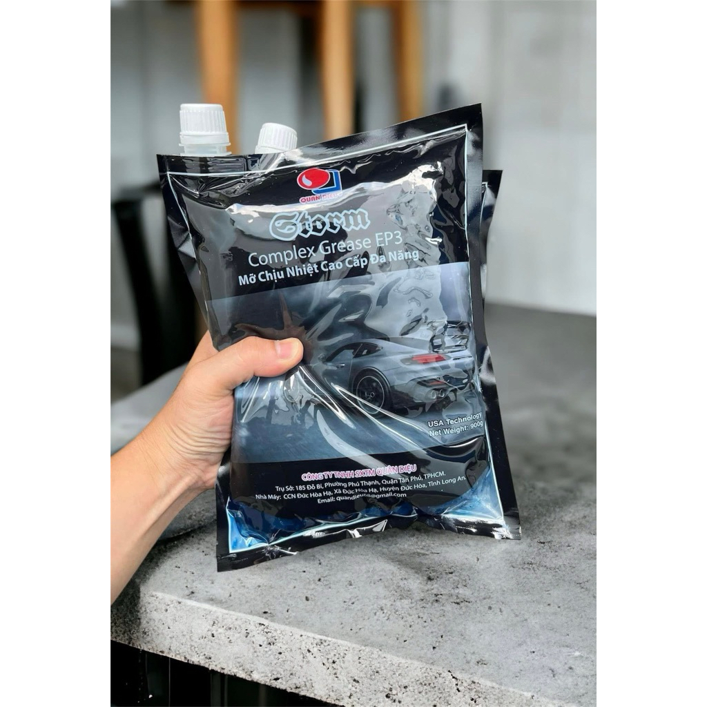 Mỡ Chịu Nhiệt Đa Năng Storm ( Xanh Dương ) Compex Grease EP3 ( Gói 900gr )