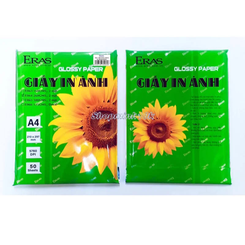 Giấy in ảnh 2 mặt A4 DL260 E064-B 50 tờ