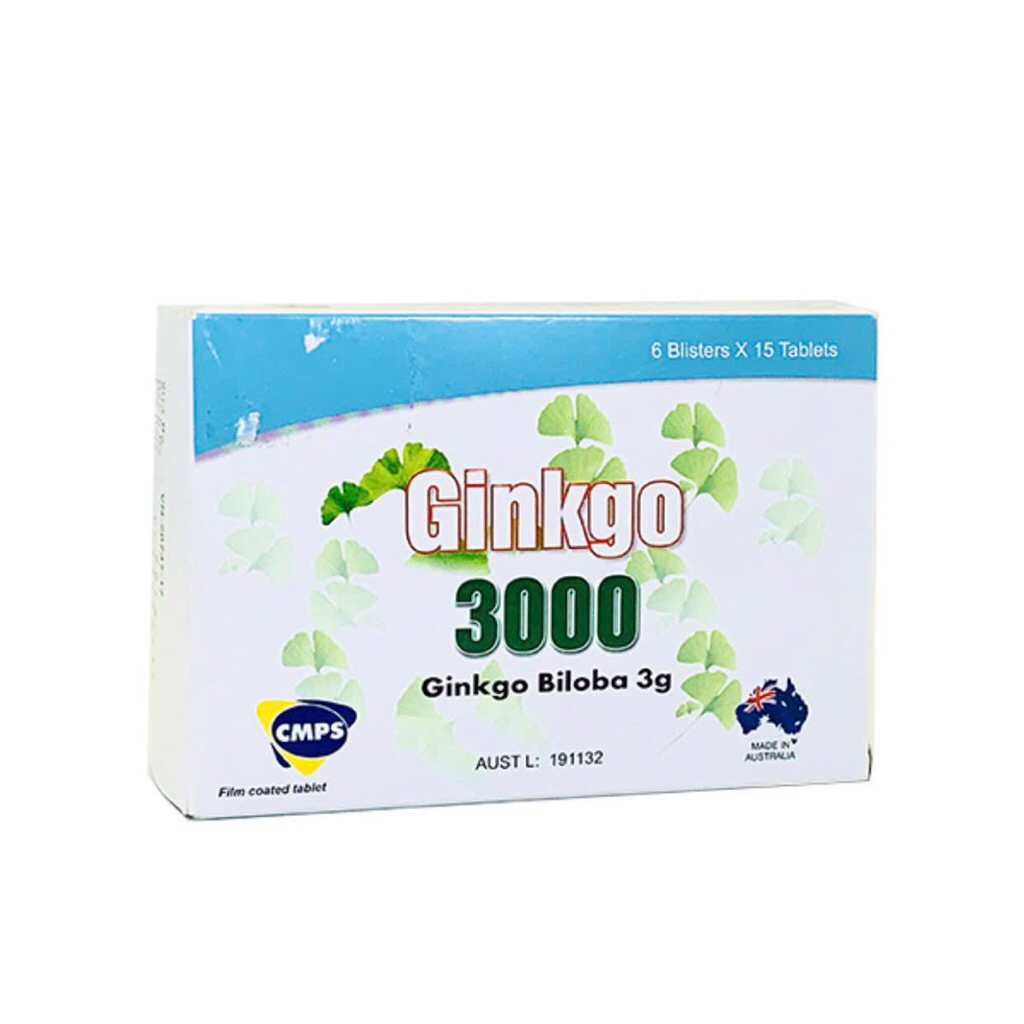 VIÊN UỐNG BỔ NÃO GINKGO 3000 NHẬP KHẨU ÚC-TĂNG CƯỜNG TRÍ NHỚ-GIẢM CĂNG THẲNG-CẢI THIỆN TUẦN HOÀN NÃO