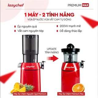 (Kèm Vắt Cam)Máy Ép Hoa Quả Dòng Premium Lazychef LC04ME, Công Suất 200W.