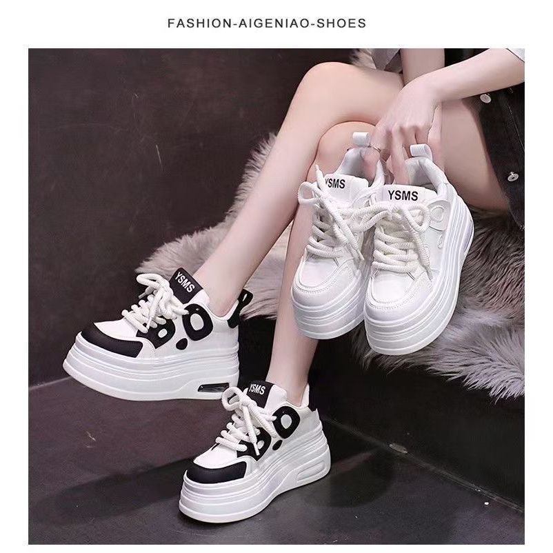 Giày thể thao độn đế nữ 8cm giày độn đế nữ giày nữ giày thể thao nữ