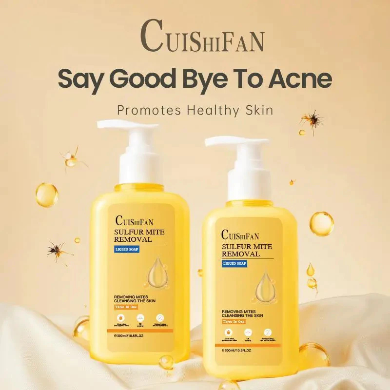 Gel Tắm Nghệ Đỏ Yongu/ Cuishifan Giảm Mụn Thâm Mông Tinh Chất Nghệ Đỏ Lưu Huỳnh Sạch Da, Cấp Ẩm