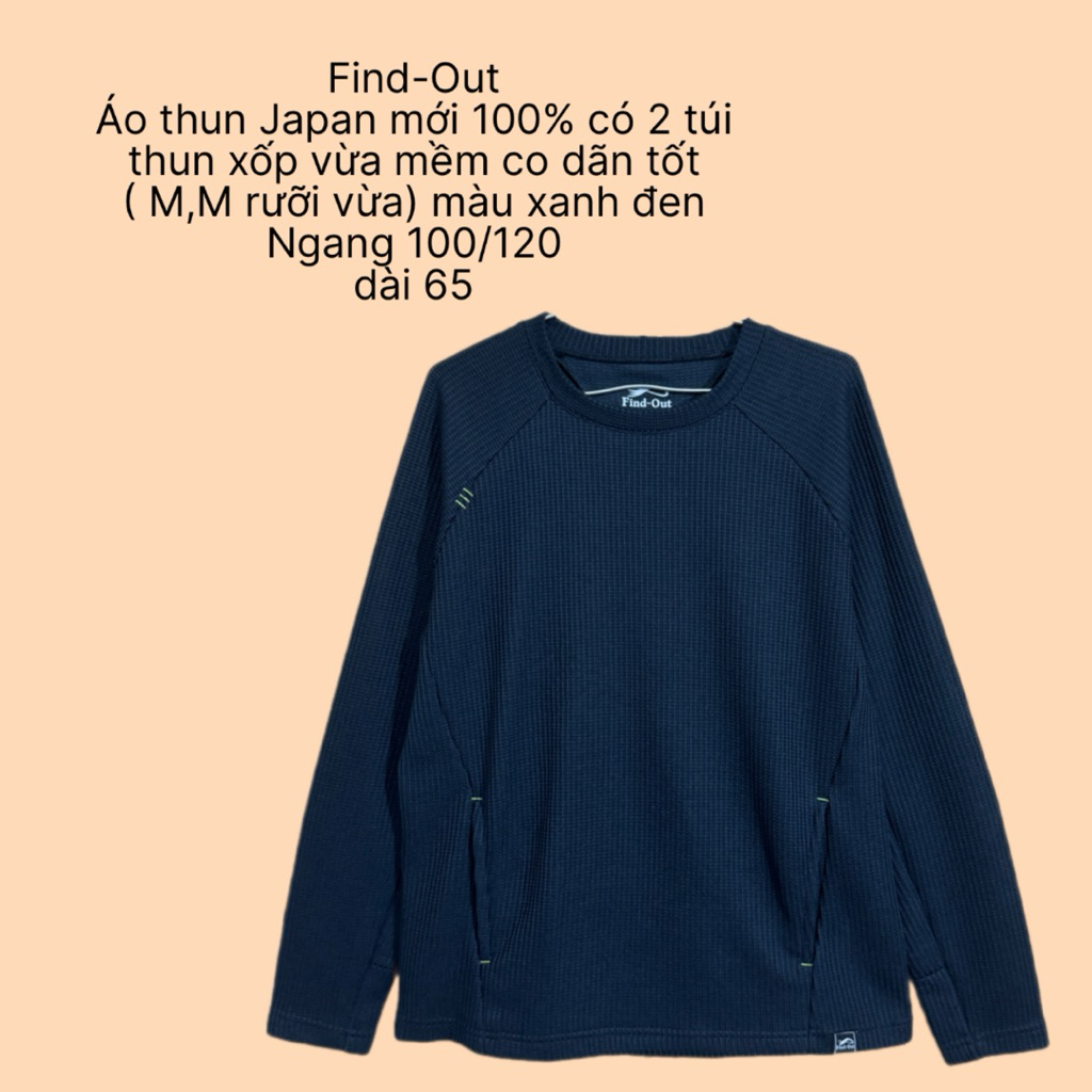 452✅ Áo thun xốp hiệu Find- Out Japan vải mặc mát nhẹ mới 100%
