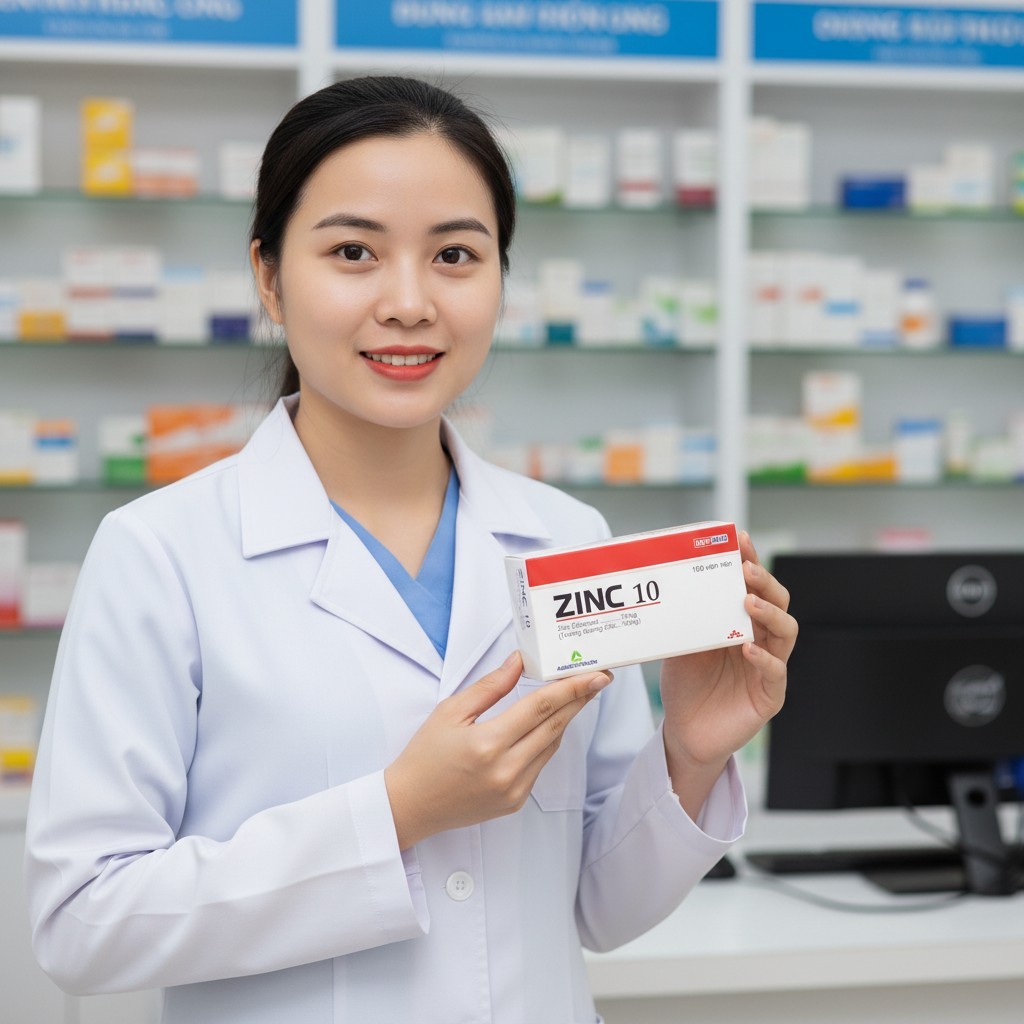 Kẽm Gluconate - Hộp 100 viên Agi- Hỗ trợ đẹp da, giảm mụn, khỏe tóc móng, tăng sức đề kháng, kích thích ăn ngon