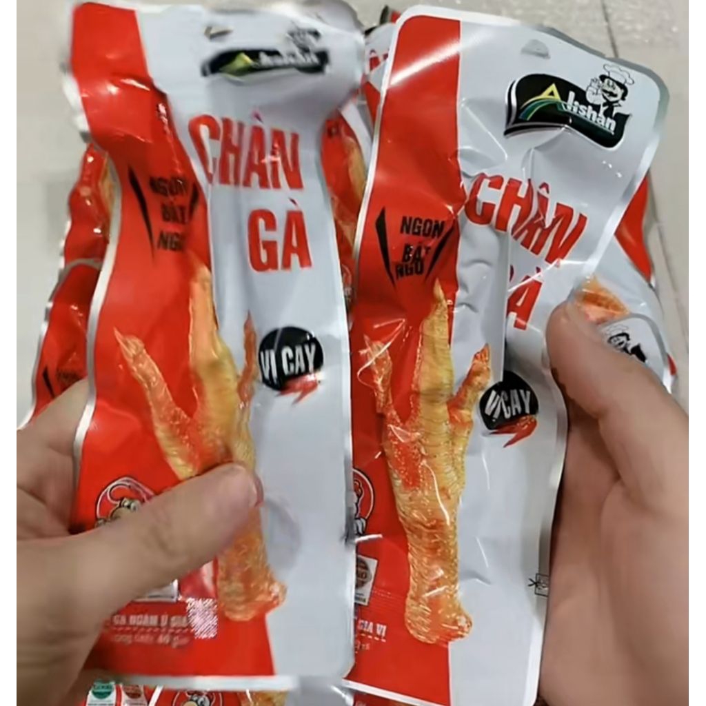 10 chân gà alishan có xương vị cay ngon tuyệt vời
