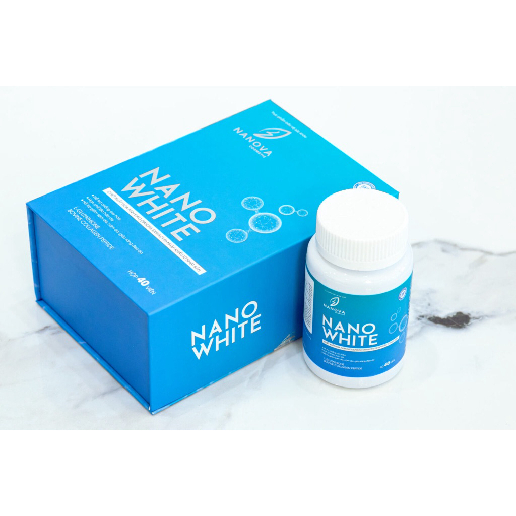 VIÊN UỐNG TRẮNG DA NANO WHITE 40v CHÍNH HÃNG NANOVA