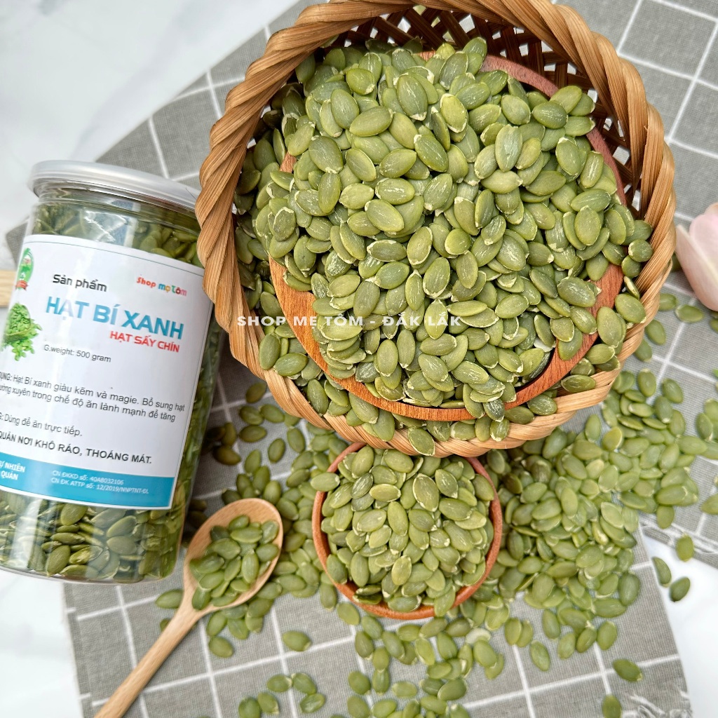 500GRAM NHÂN HẠT BÍ XANH SẤY CHÍN SHOP MẸ TÔM (CÓ XUẤT HÓA ĐƠN CÔNG TY)