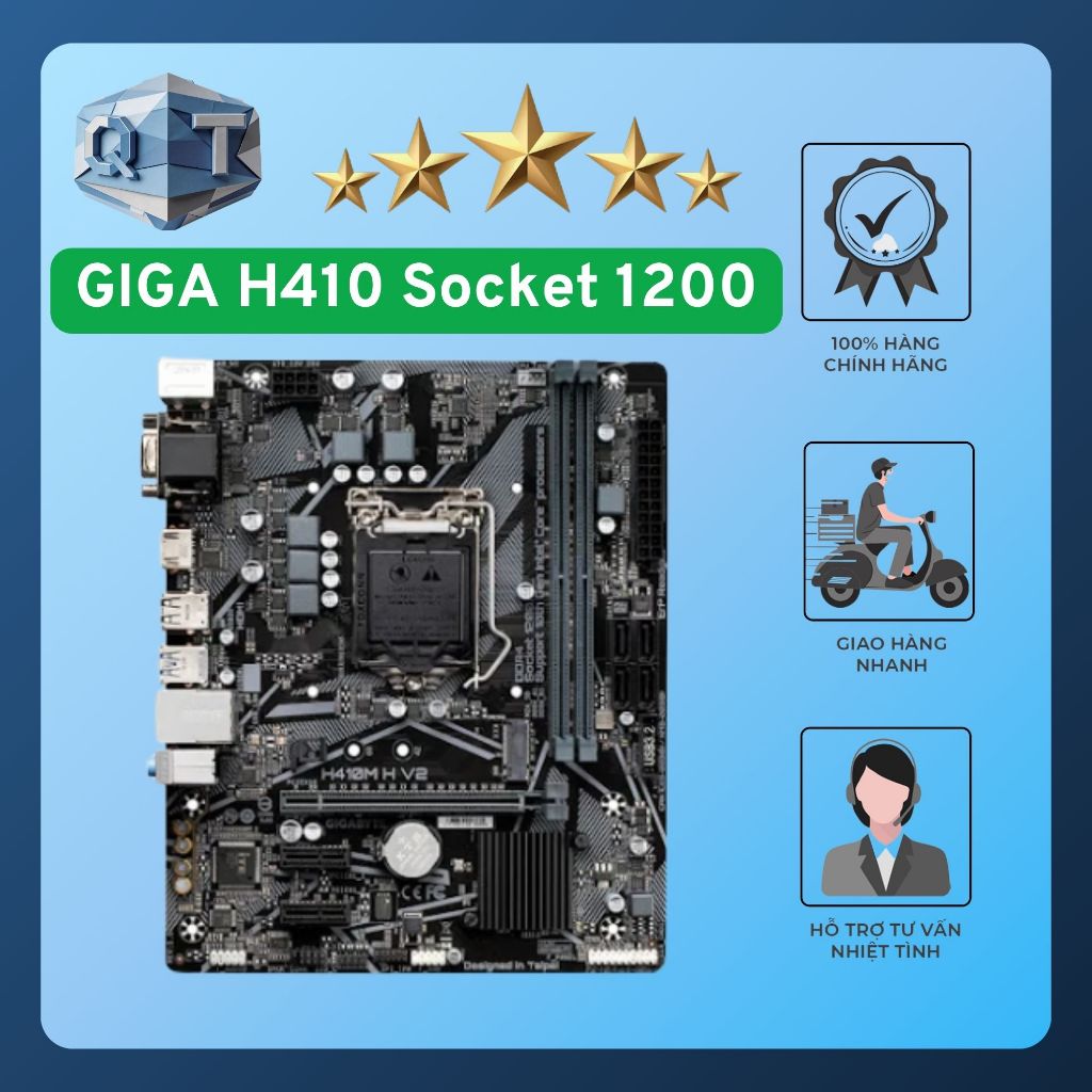 MAIN H410 CÁC MÃ GIGABYTE  ĐỦ CHẶN FE HÀNG CHÍNH HÃNG.