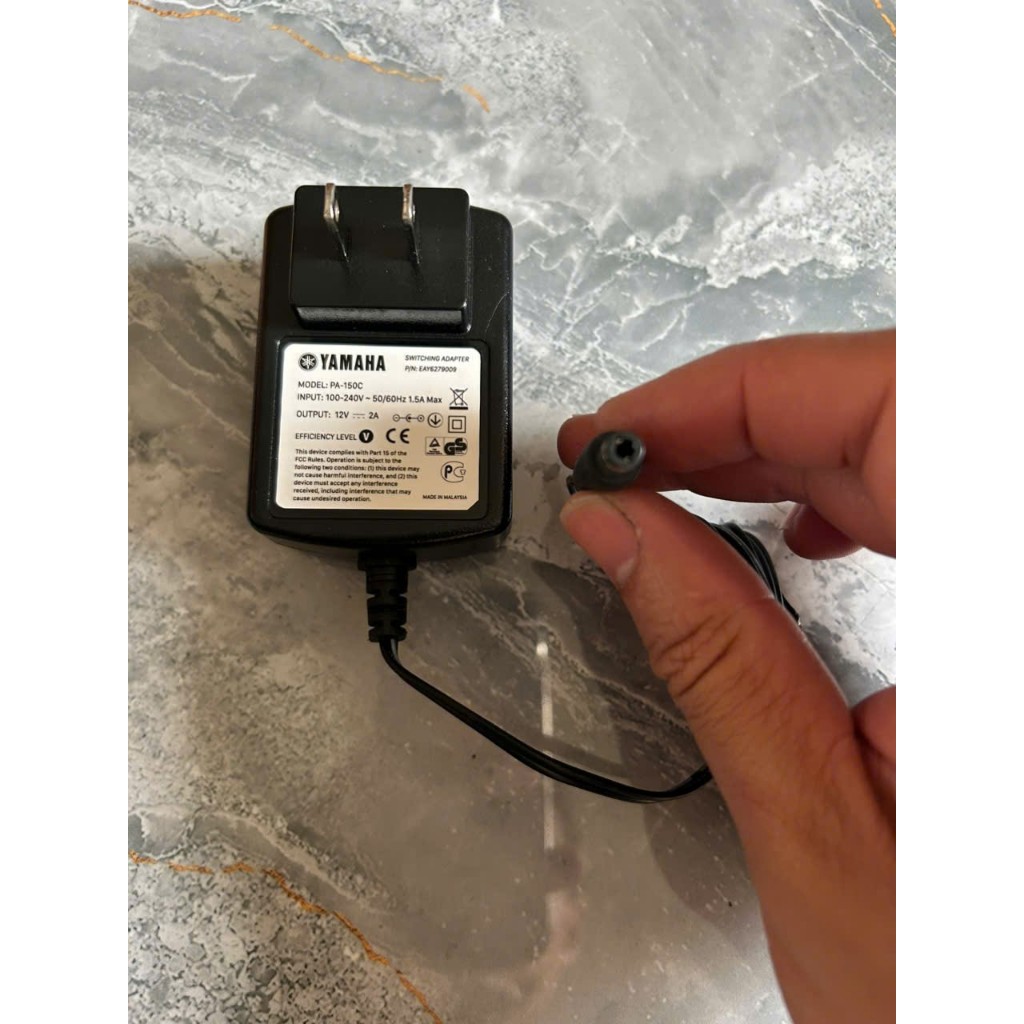 Dây nguồn đàn Piano Yamaha P125 12V bản gốc Yamaha