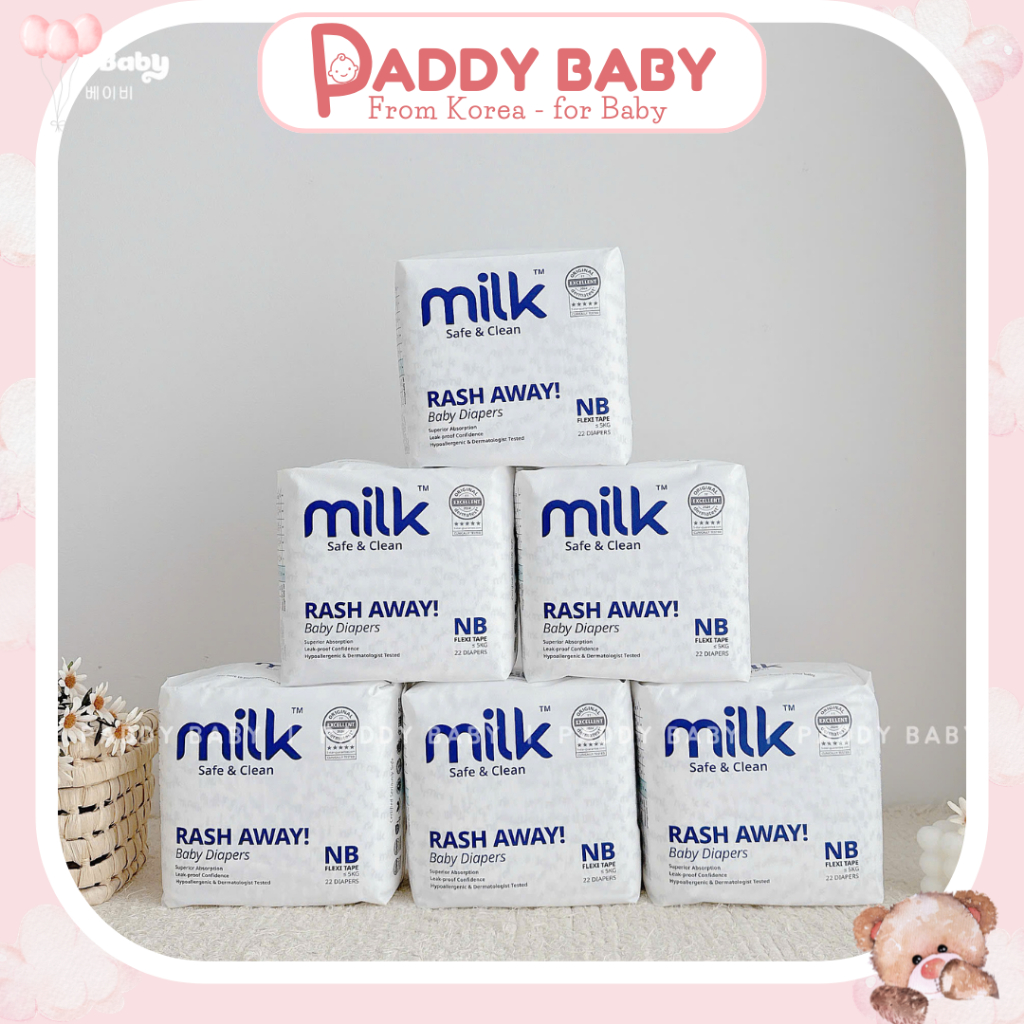 Tã/bỉm thuần chay MILK Malaysia đủ size cho bé