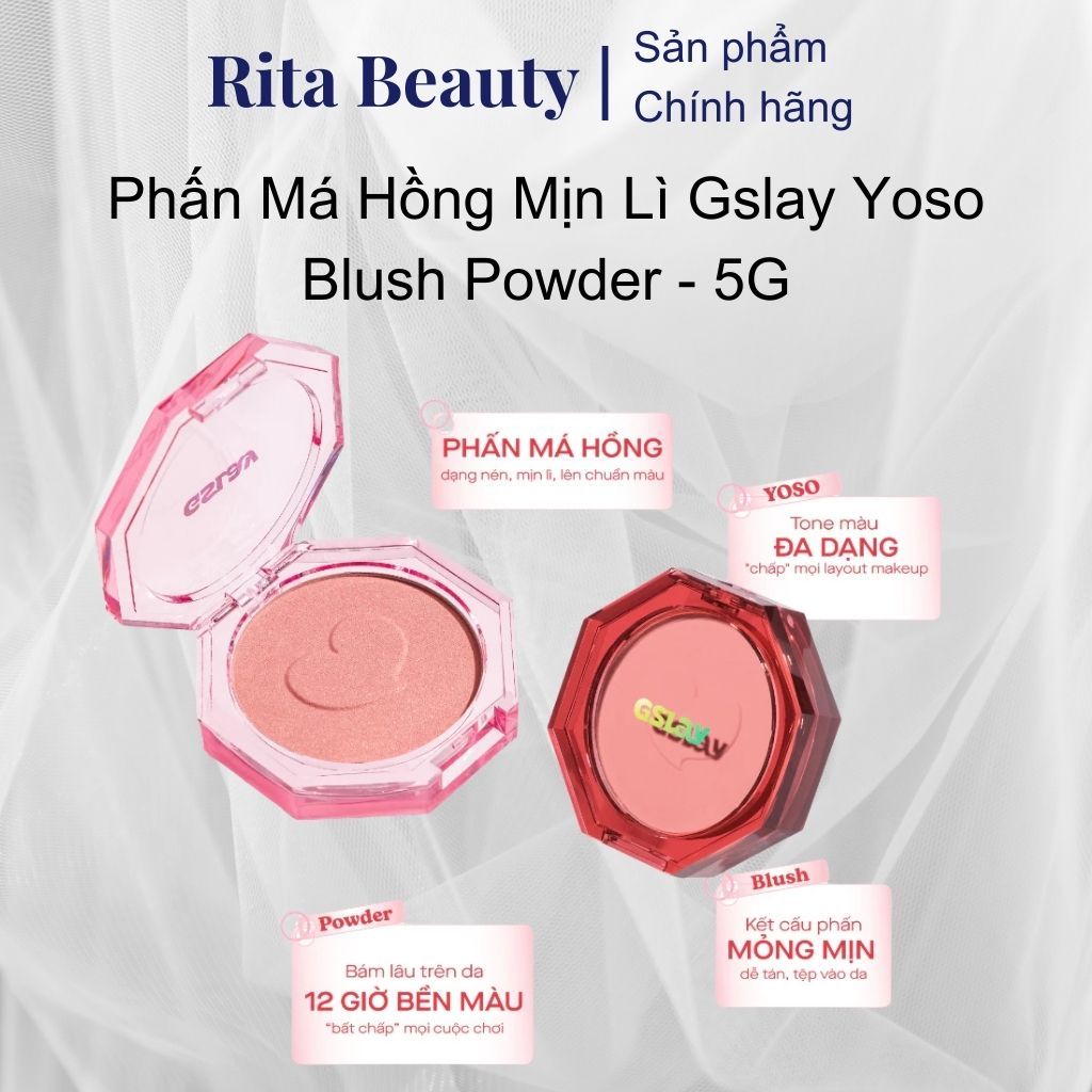 Phấn má hồng mịn lì Gslay Yoso Blush Powder 5g