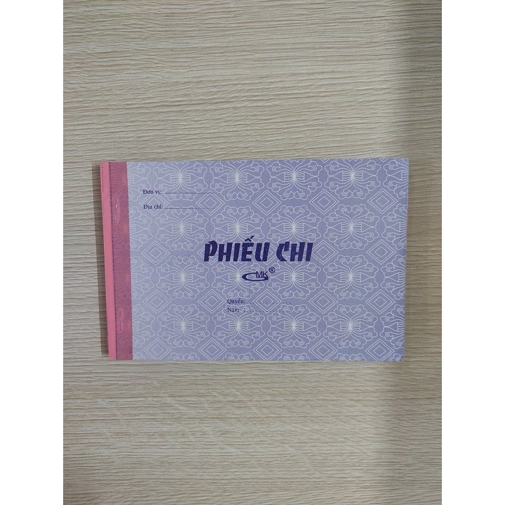 LỐC 10 QUYỂN PHIẾU CHI 2 LIÊN ( 1 QUYỂN 60 TỜ)