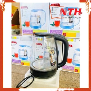 [SBS] Ấm siêu tốc thủy tinh 2L GD-ST16 trong suốt Cường lực Đun sôi nhanh Tự ngắt khi