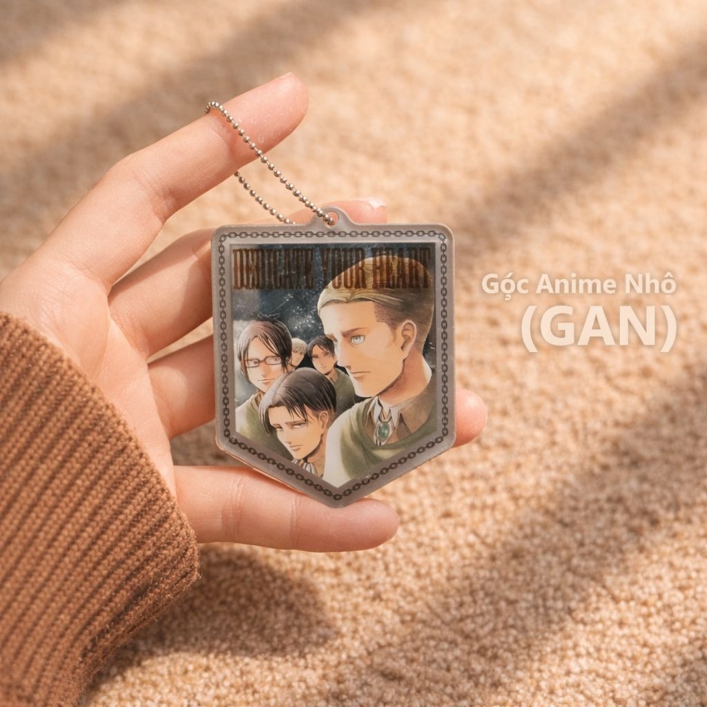 Móc khóa Levi, Eren, Erwin, Hange, Jean Attack on Titan