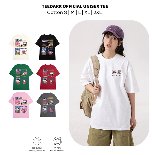 Áo Thun Nam Nữ, Áo Phông Unisex By TEEDARK Mã  WE ARE BEARS Chất Cotton Mềm Mịn Form OverSize