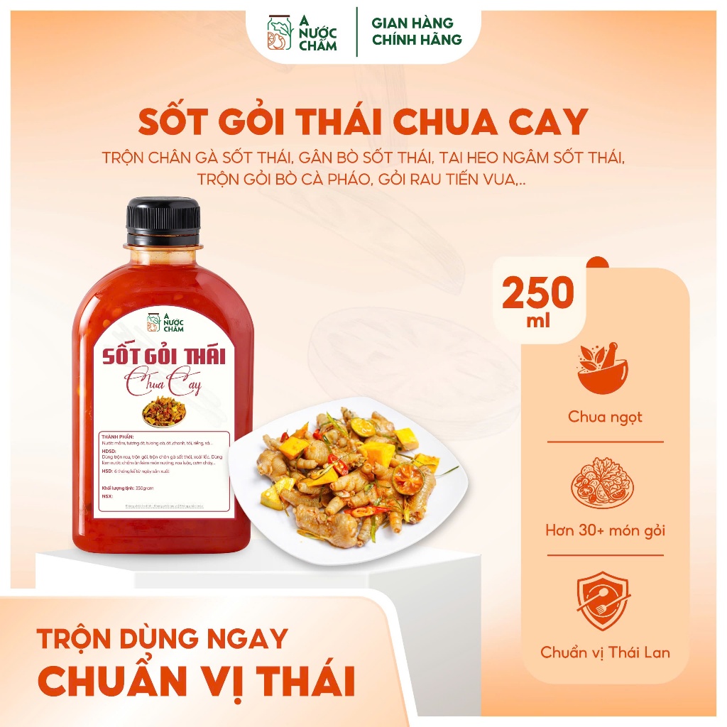 Sốt gỏi Thái -làm chân gà sốt thái,gỏi bò sốt thái chấm cơm cháy ngon