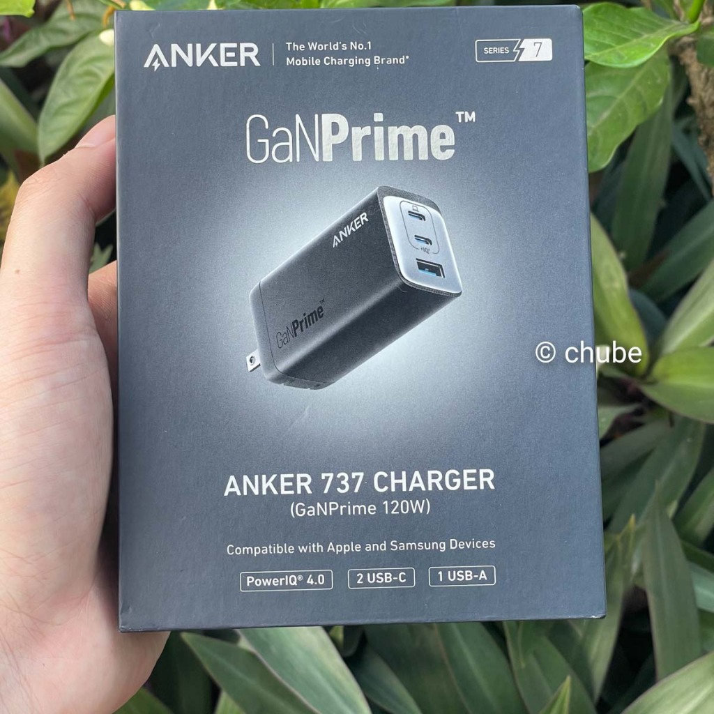 Củ Sạc 120W ANKER 737 GaNPrime A2148 2C1A