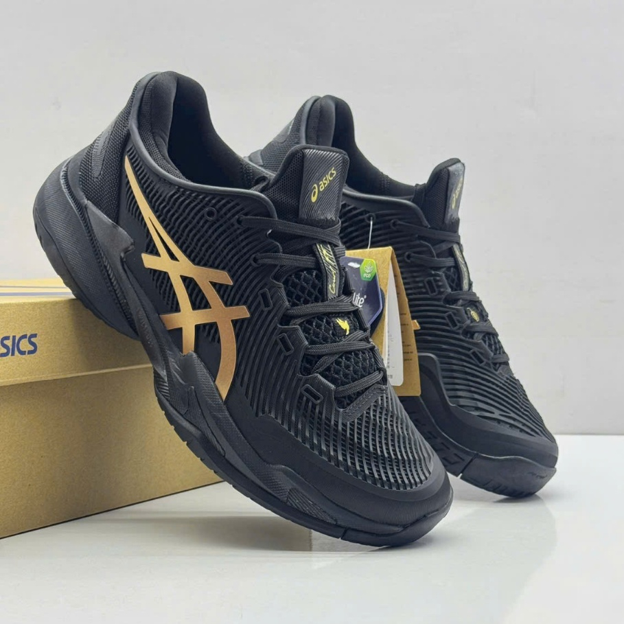 Chính Hãng Giày Tennis Pickleball FF3 Novak Đen Nam