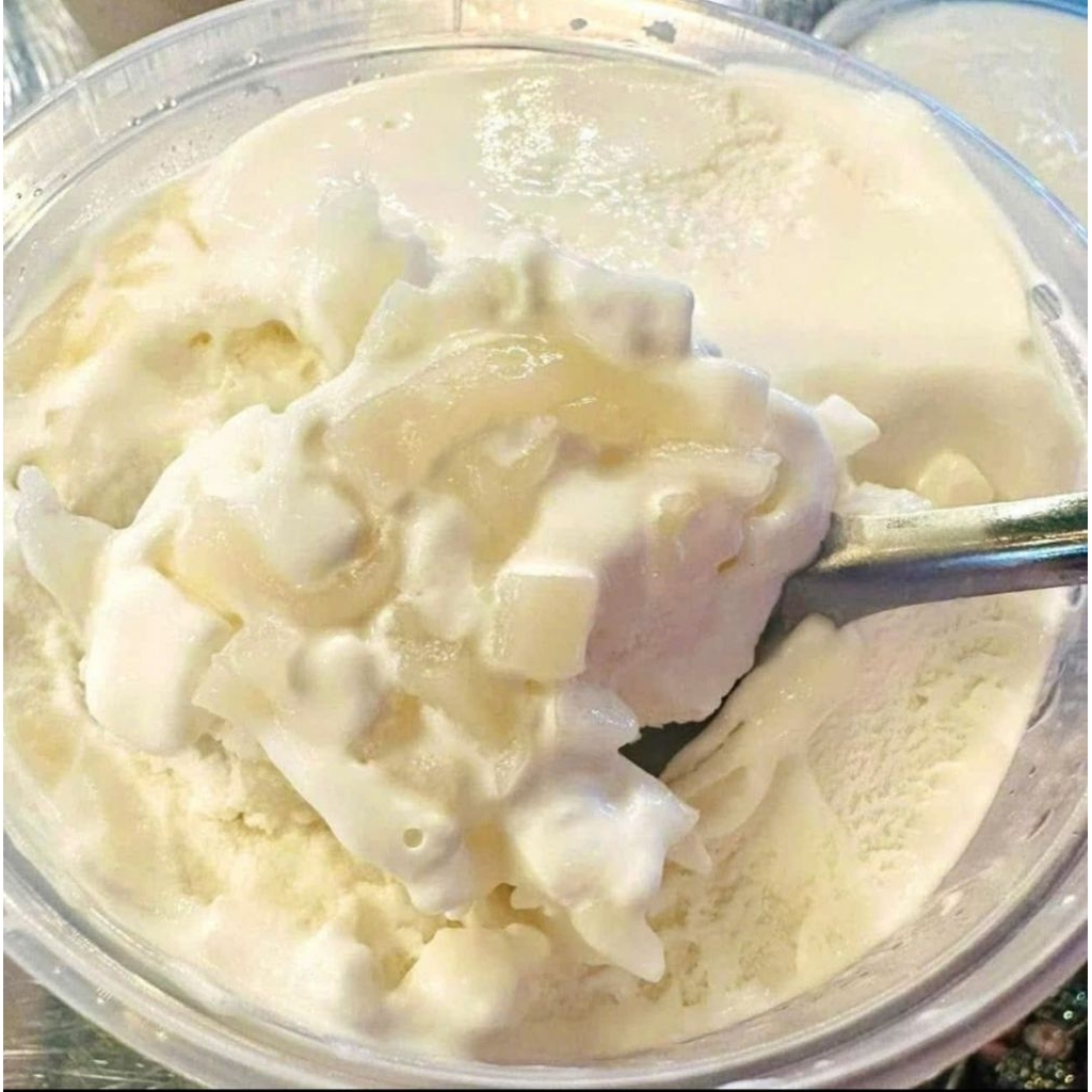 KEM DỪA NON  có cơm dừa non   _600gl(Hoả tốc HCM)