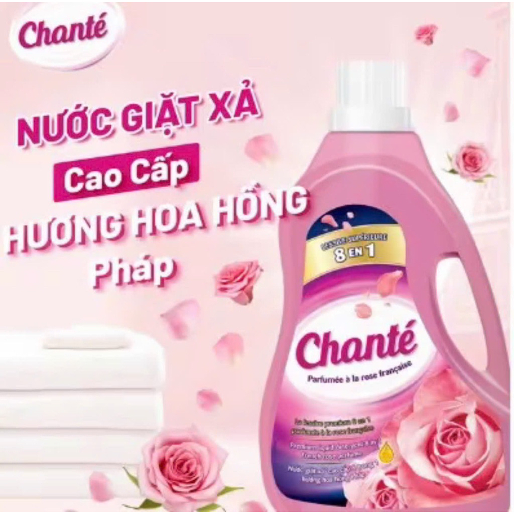 Nước giặt chante hương hoa hồng 3.1kg