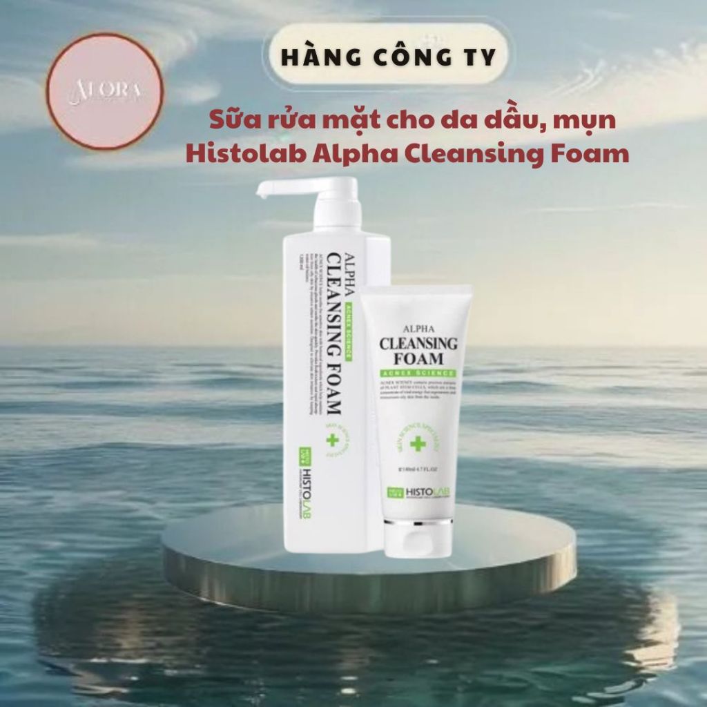 Gel Rửa Mặt Bỏ Mụn Histolab Alpha Cleansing Foam Giúp Làm Sạch Da , Điều Tiết Bã Nhờn Hiệu Quả 200ml