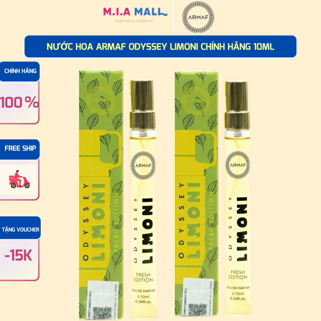 [Chính Hãng Fullbox] Nước hoa nam ARMAF Odyssey Limoni 10ml