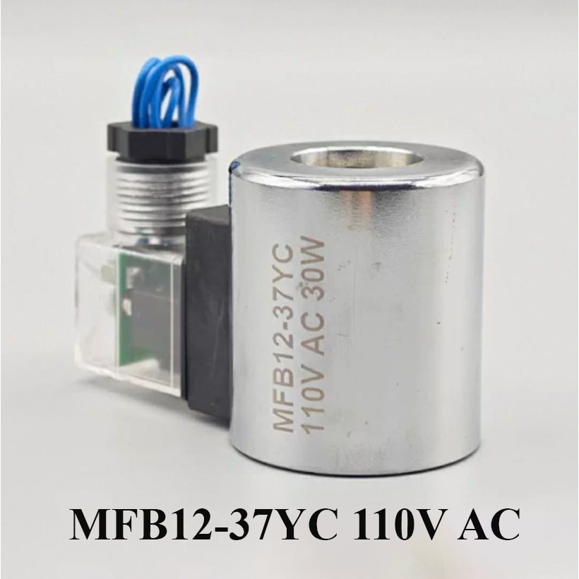 Cuộn Hút Van Điện Từ MFB12-37YC 110V AC – Coil Điện Từ Thay Thế Cho Van Khí Nén, Lõi Đồng, Hoạt Động