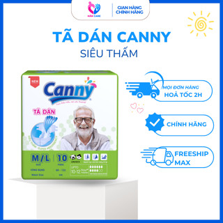 Tã Dán Người Già Canny Siêu Thấm, Bỉm Dán Người Già Chất Lượng Size M10, L10, XL10 Miếng