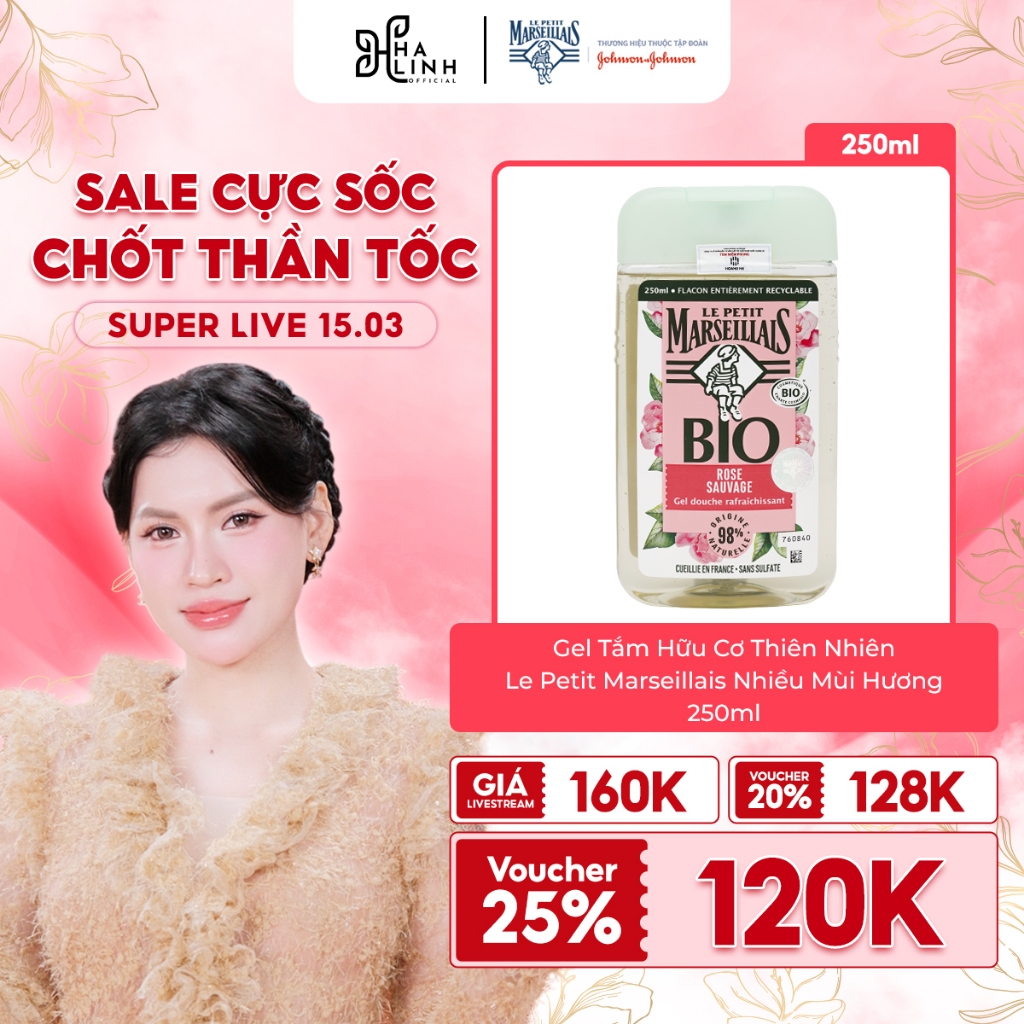 [VHL x Le Petit Marseillais] Gel Tắm Hữu Cơ 98% Thiên Nhiên Le Petit Marseillais Nhiều Mùi Hương 250